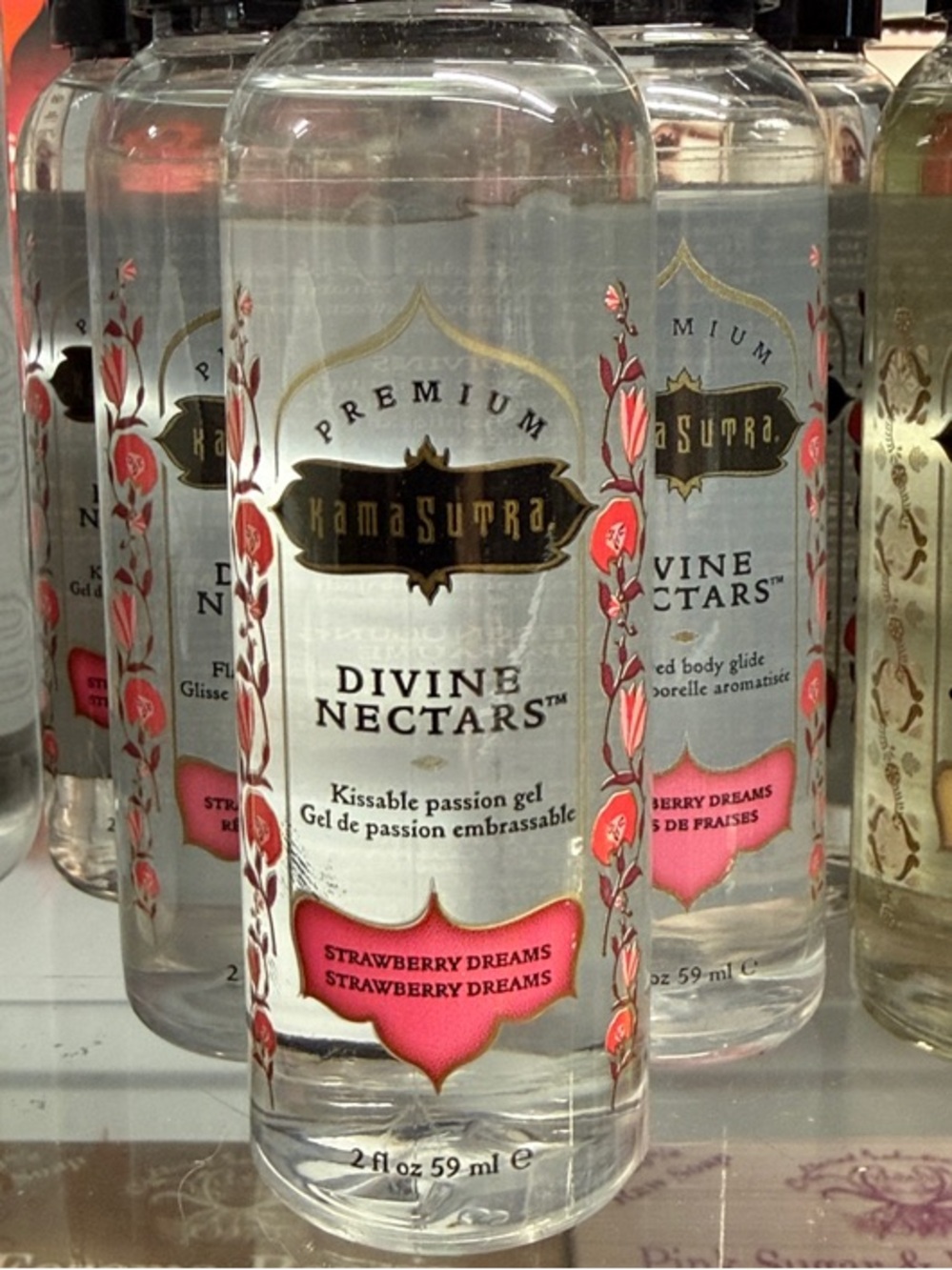 Kama Sutra Divine Nectars Strawberry Dreams Massage Gel-2 Fl Oz